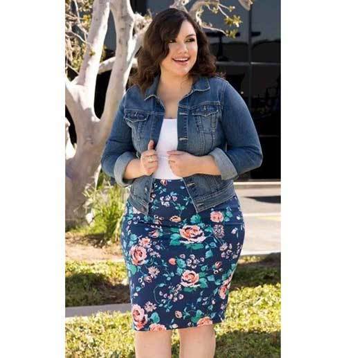 Cute Plus Size Floral Outfits