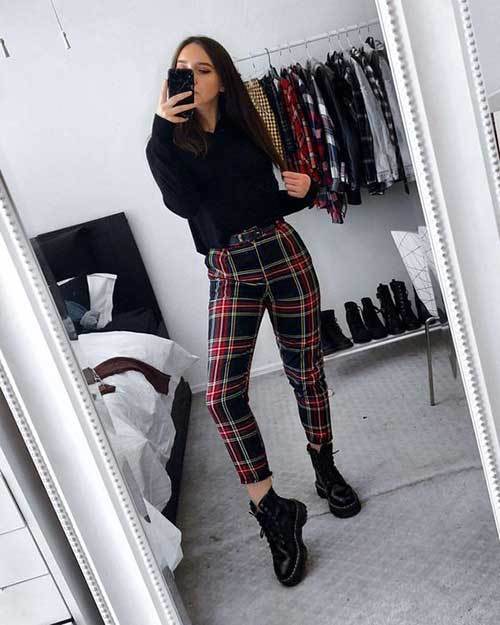 Plaid Outfits for School