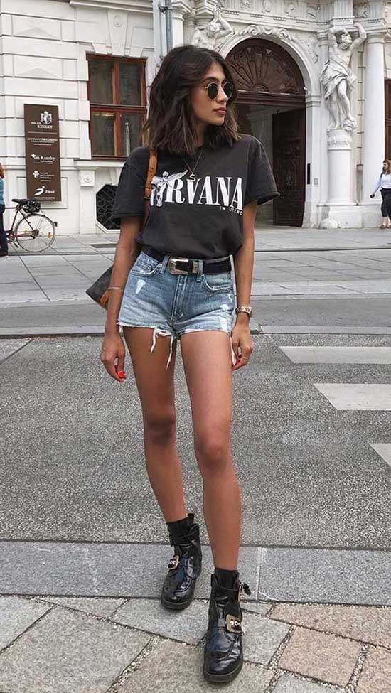 Cute Casual Summer Black Outfits-27