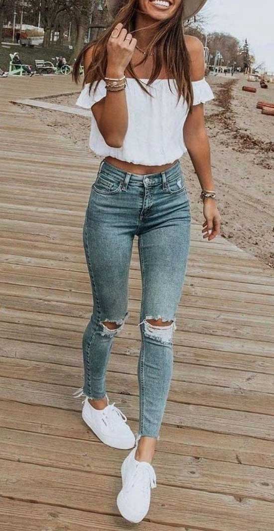 Adorable Outfits with Skinny Jeans