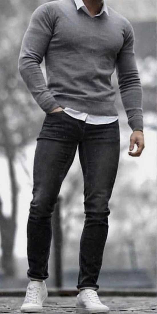 Fall Shirt Outfits for Men-39