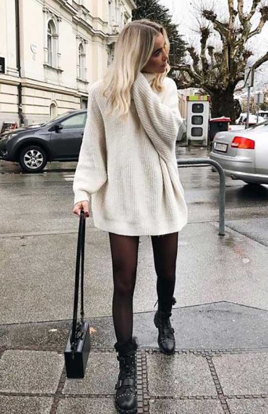 Comfy Cute Outfits with Oversized Sweaters-12