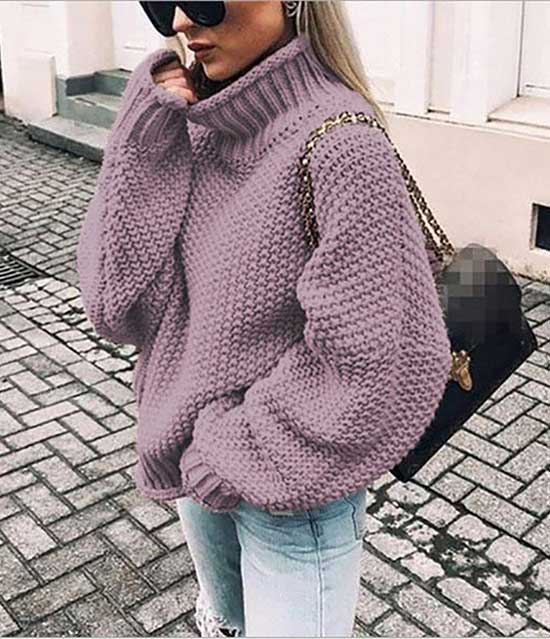 Cute Outfits with Oversized Sweaters-31